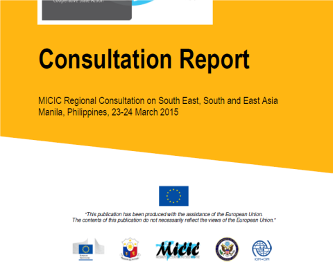 Regional Consultation for East, South and South East Asia, 23-24 March 2015, Manila, the Philippines